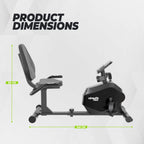 VirtuFit RB100 Vélo semi-allongé (recumbent) – modèle 2026 (RB 1.0)