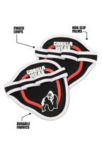 Gorilla Wear Palm Grip Pads - Noir/Rouge