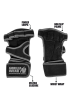 Gorilla Wear Yuma Weight Lifting Workout Gloves - Noir/Gris