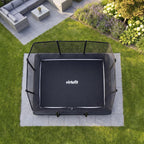 VirtuFit Premium Inground Trampoline avec Filet de Sécurité - Noir - 213 x 305 cm - Tweedekans