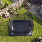 VirtuFit Premium Inground Trampoline avec Filet de Sécurité - Noir - 244 x 366 cm - Tweedekans
