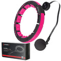 HMS Cerceau de Fitness - Aimants, Poids & Compteur - Noir/Rose - Tweedekans