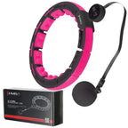 HMS Cerceau de Fitness - Aimants, Poids & Compteur - Noir/Rose - Tweedekans