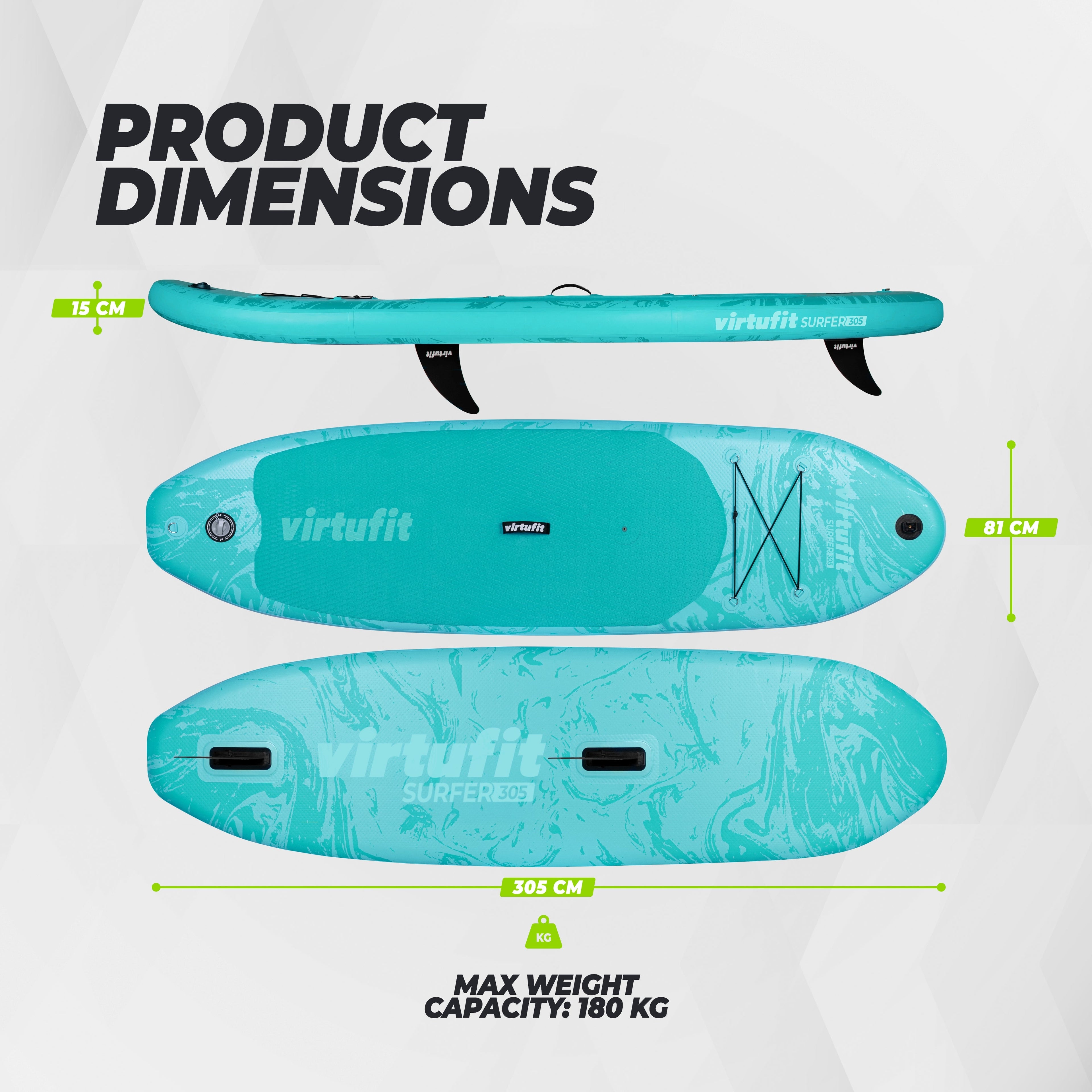 Virtufit Supboard Surfer 305 - Rose - Tweedekans
