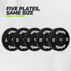 VirtuFit Bumper Plate - Disque d'haltère olympique en caoutchouc - 50 mm - 10 kg