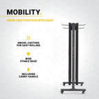 Étagère Flow Fitness pour tapis de fitness - Noir