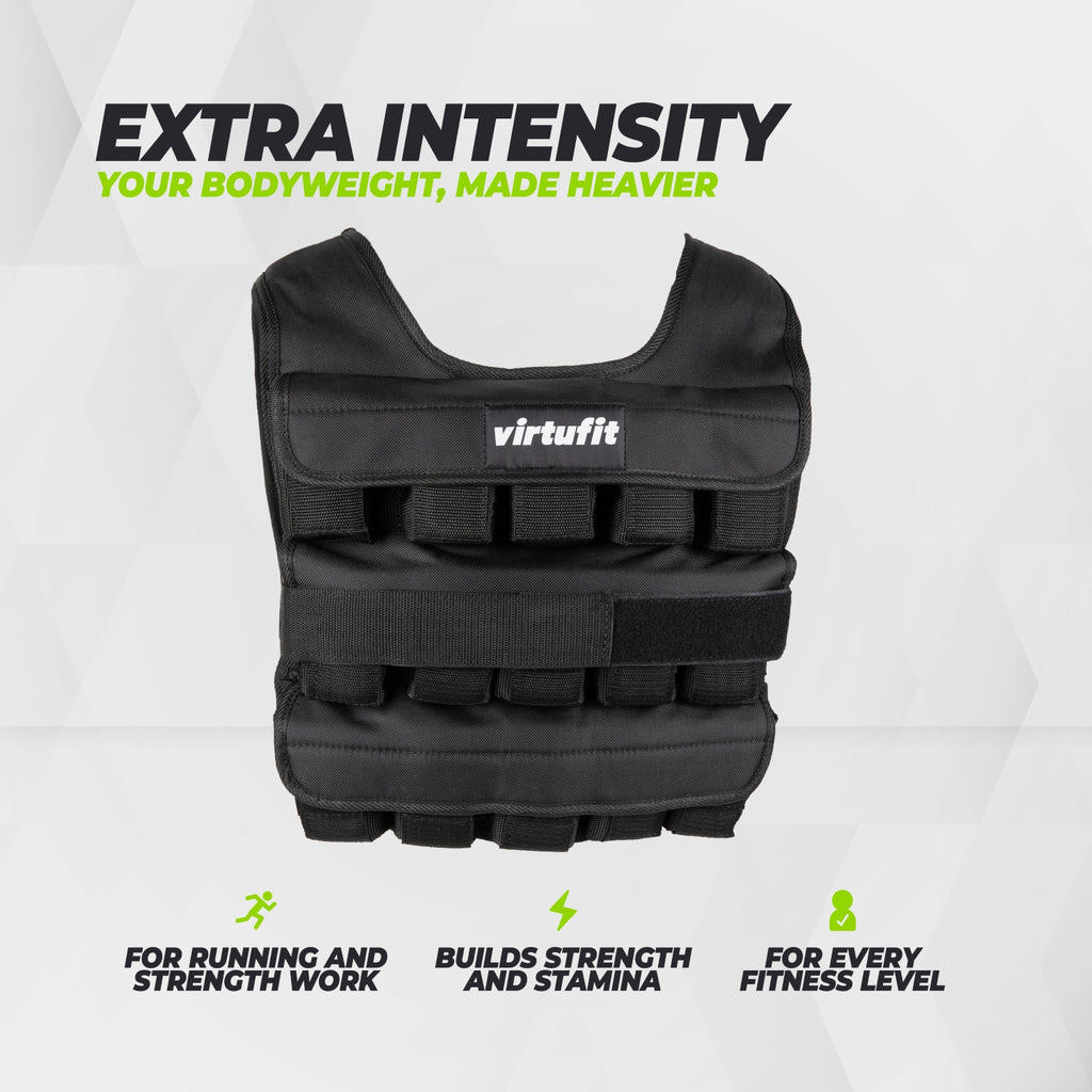VirtuFit Gilet de Musculation Ajustable Pro - 30 kg