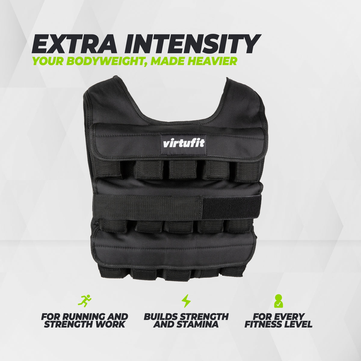 VirtuFit Gilet de Musculation Ajustable Pro - 30 kg