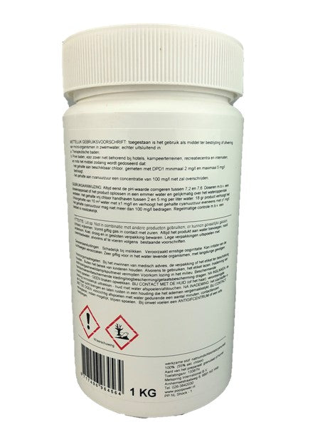 Pool Power Shock 55/G Snelwerkend Chloorgranulaat - 1 kg