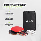 VirtuFit Tafeltennisset Pro - Inclusief twee batjes en 5 tafeltennisballen