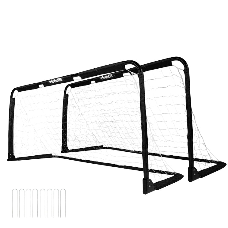But de football pliable VirtuFit - Pannagoal - 150x60cm (ensemble de 2) - noir - Occasion