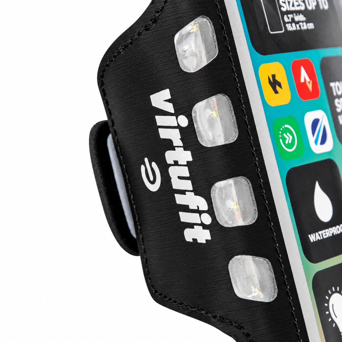 VirtuFit Hardloop Telefoon Armband Pro met LED - Set van 2