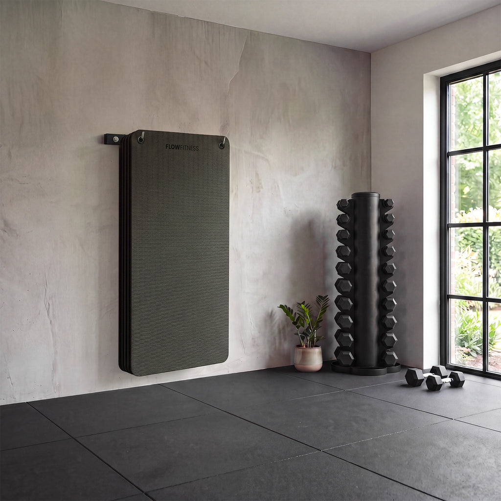Flow Fitness Étagère murale pour tapis de fitness - Rangement - Montage mural