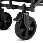 VirtuFit FW65 Opvouwbare Bolderkar - 100 kg Draagvermogen - Incl. Afdekhoes - Zwart