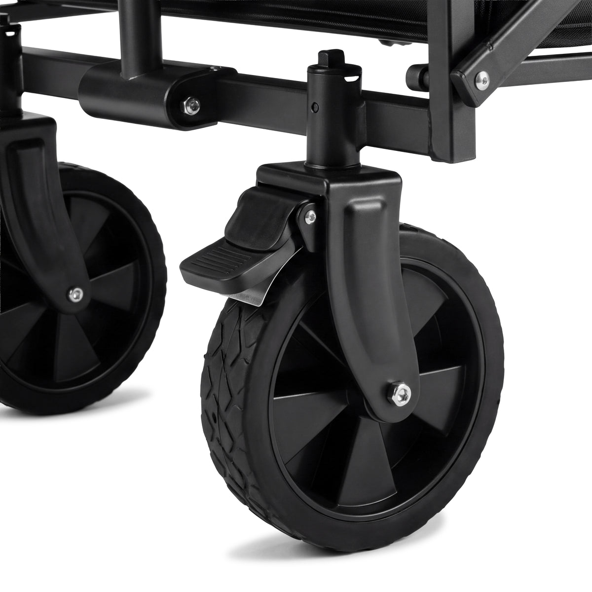 VirtuFit FW65 Opvouwbare Bolderkar - 100 kg Draagvermogen - Incl. Afdekhoes - Zwart