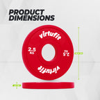 VirtuFit Olympic Fractional Plate - Disque d'haltérophilie - Plaque d'appui - 2.5 kg