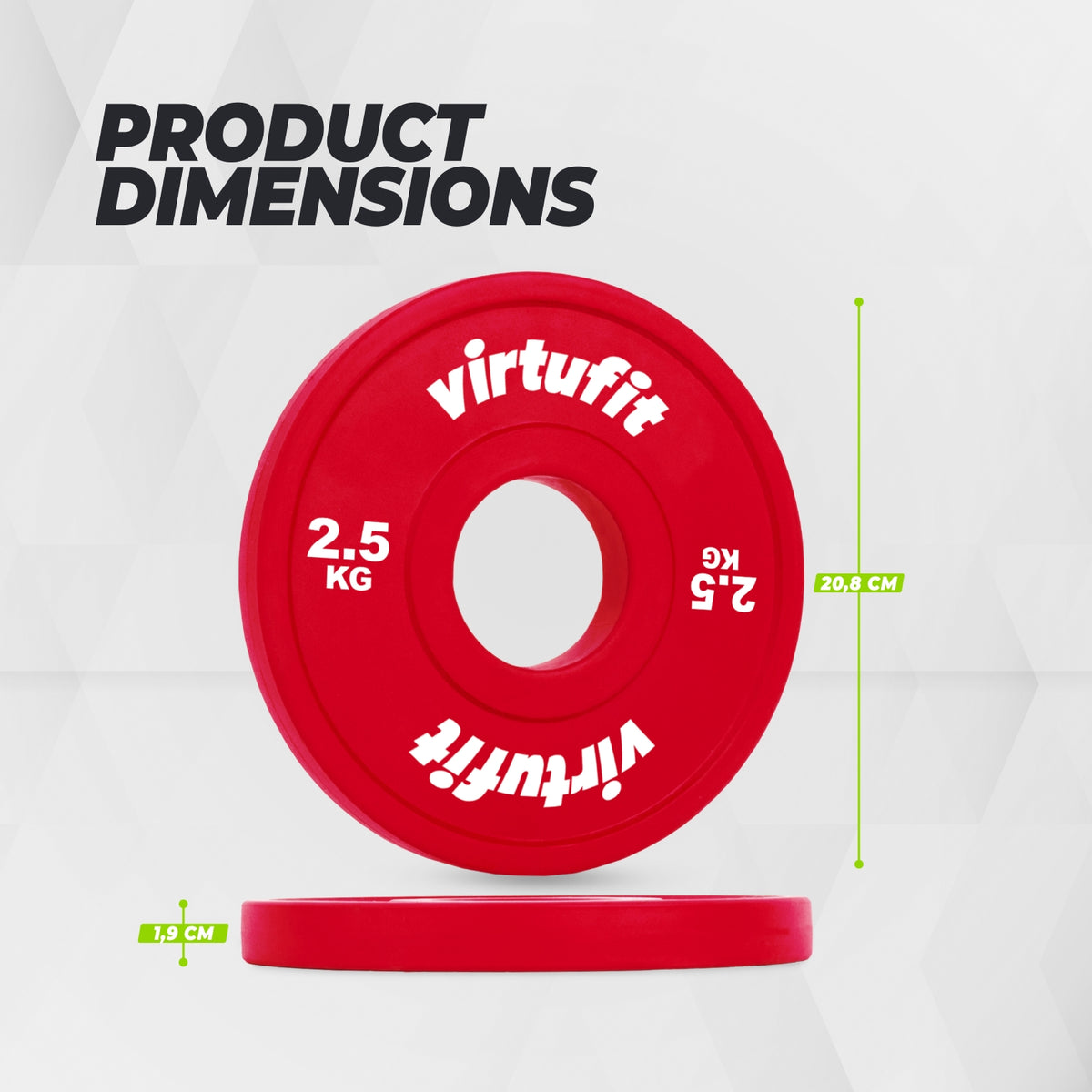 VirtuFit Olympic Fractional Plate - Disque d'haltérophilie - Plaque d'appui - 2.5 kg