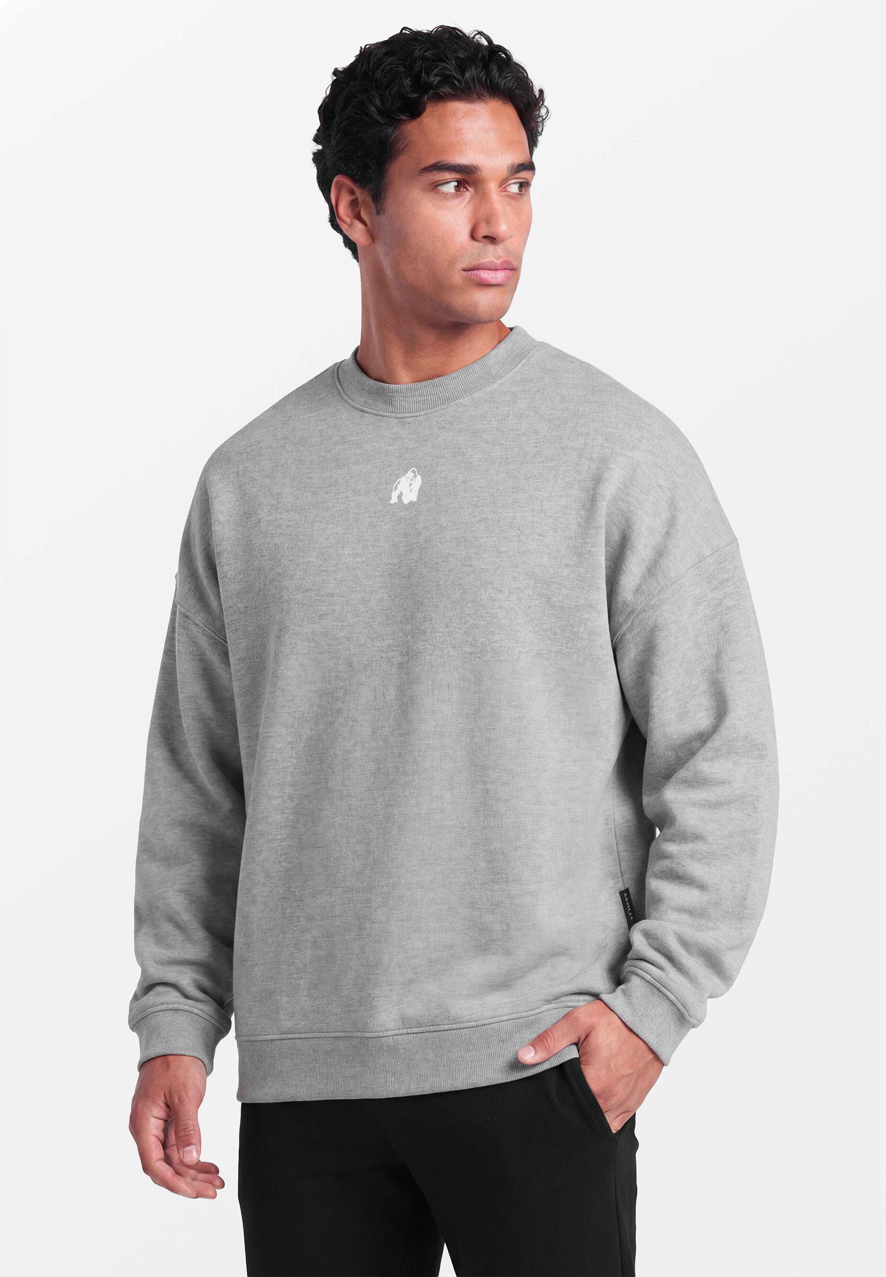 Gorilla Wear Leeds Sweater Oversize - Gris Clair