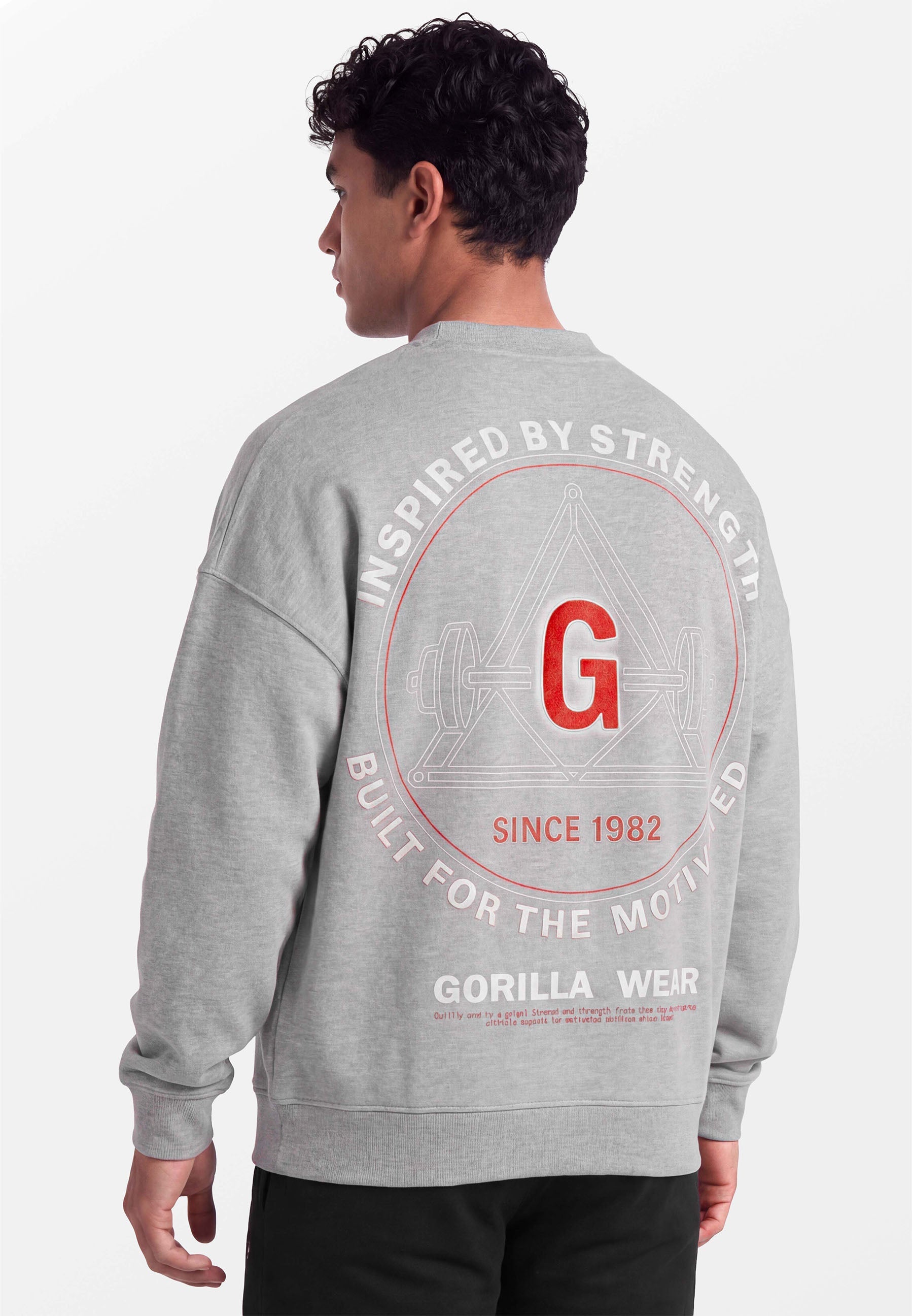 Gorilla Wear Leeds Sweater Oversize - Gris Clair