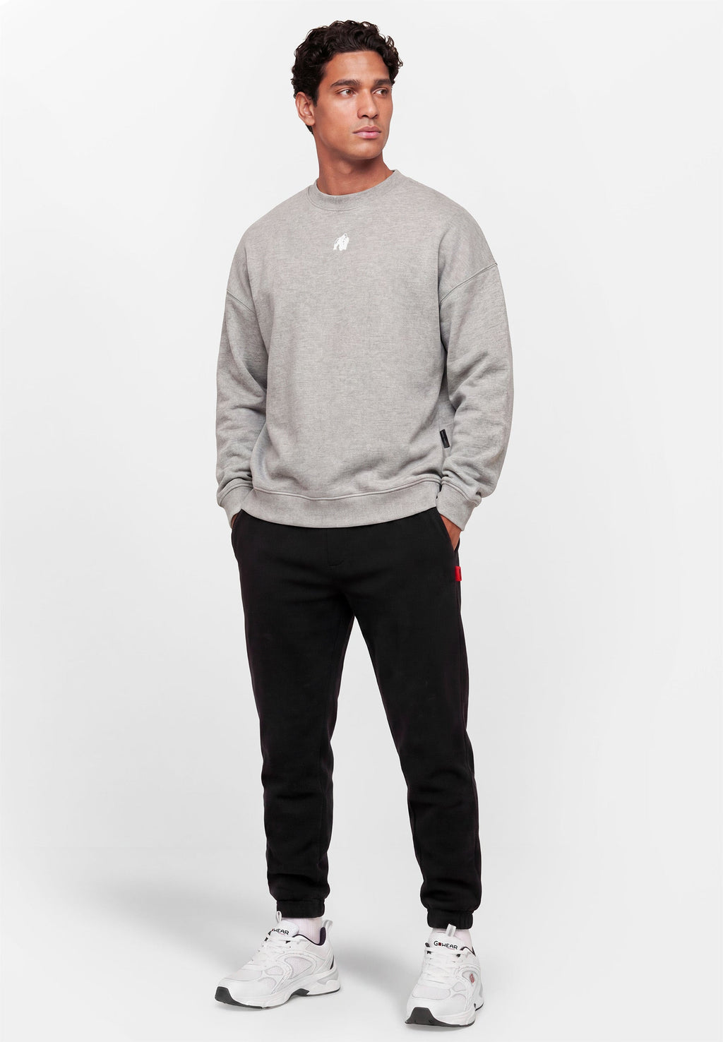 Gorilla Wear Leeds Sweater Oversize - Gris Clair