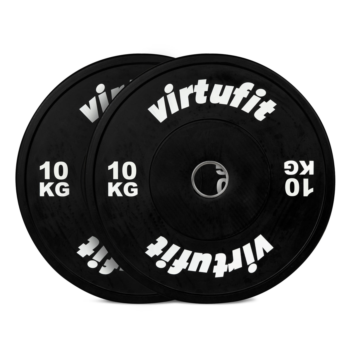 VirtuFit Bumper Plate Set - Olympische Halterschijven van Rubber - 100 kg