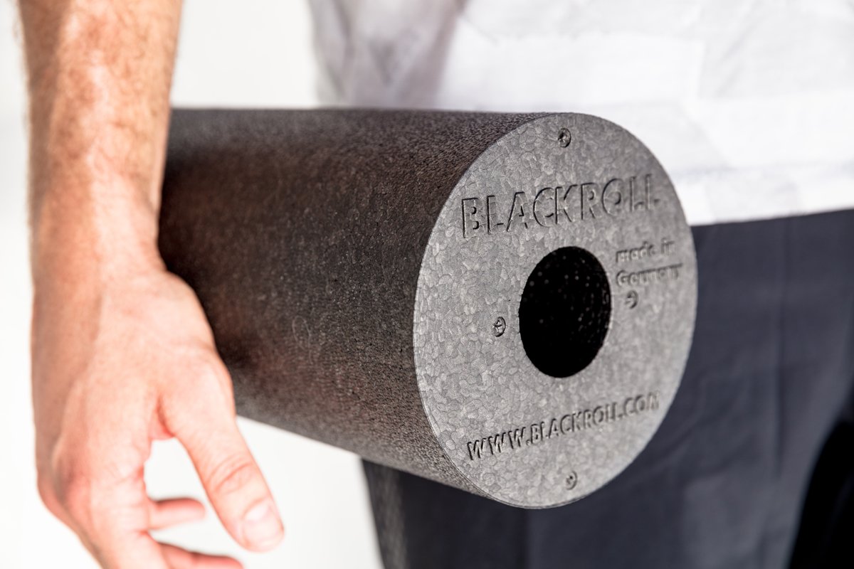 Blackroll Standard Foam Roller - 30 cm - Zwart/Wit/Blauw