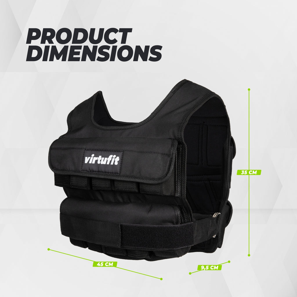 Gilet de musculation ajustable VirtuFit Pro - 20 kg