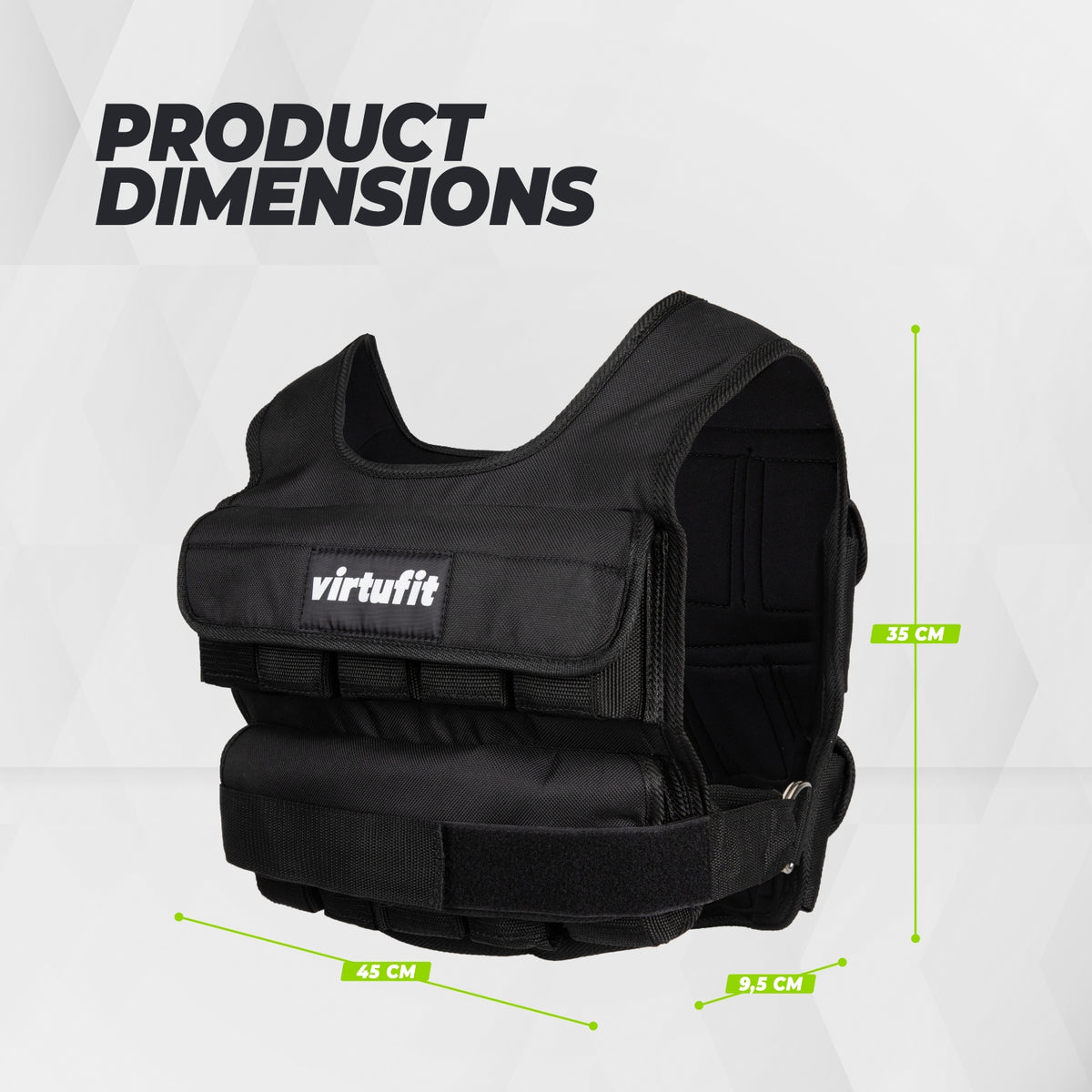 Gilet de musculation ajustable VirtuFit Pro - 20 kg