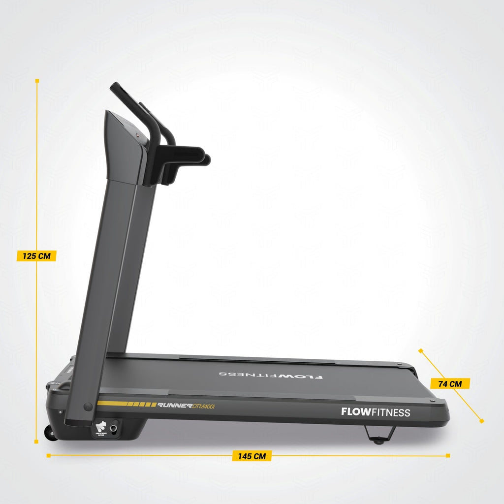 Flow Fitness Runner DTM400i Loopband - 99% Voorgemonteerd - Zwart - Showroommodel
