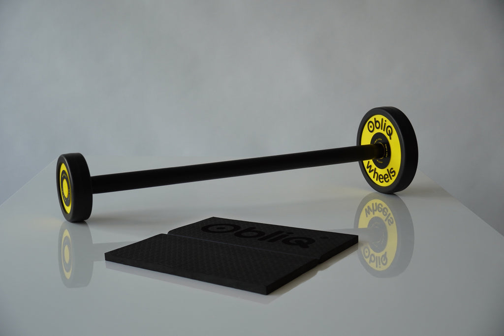 ObliQ Fitness Roues - Entraîneur Abdominal Guidé Asymétrique