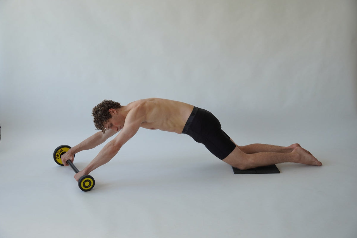 ObliQ Fitness Roues - Entraîneur Abdominal Guidé Asymétrique
