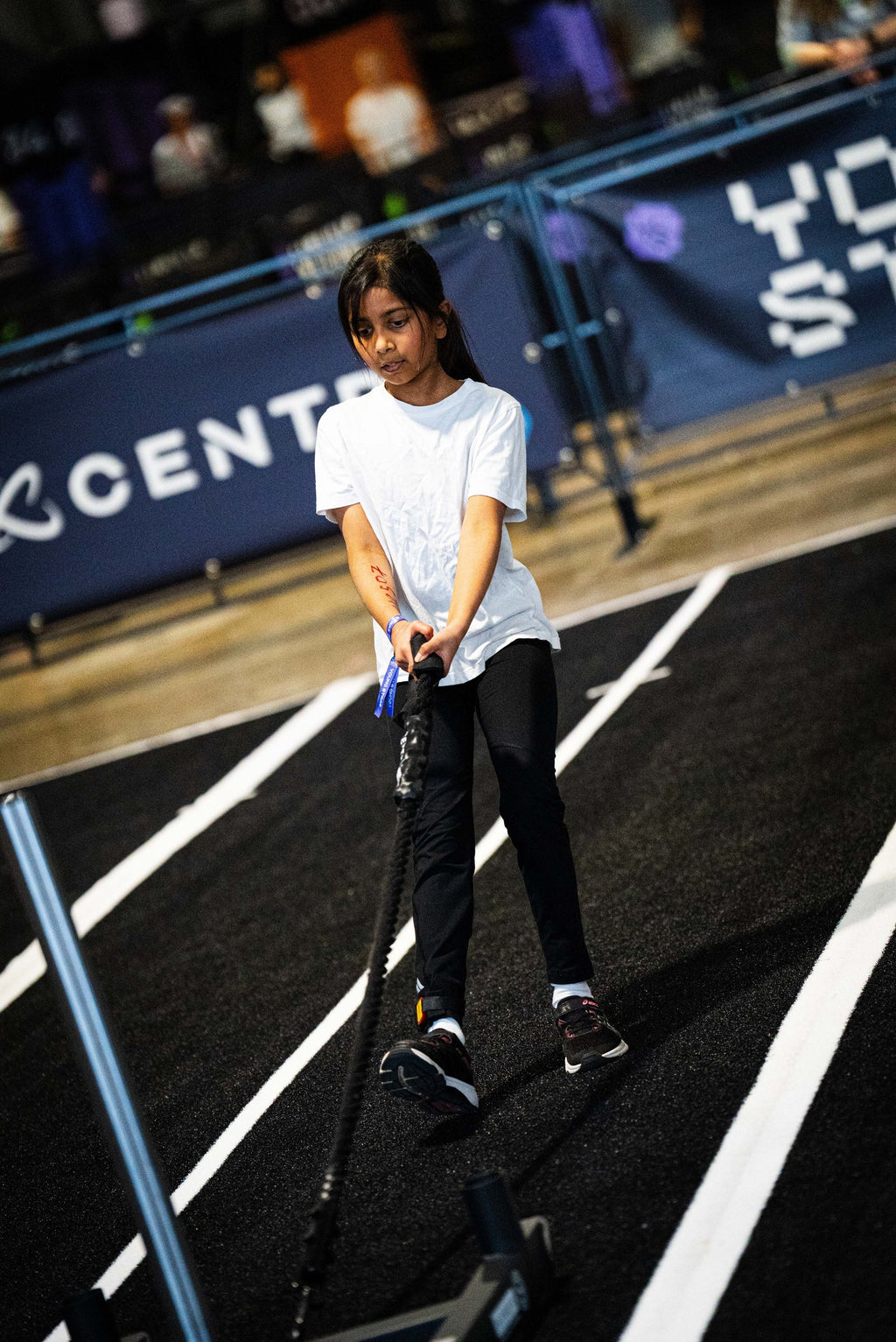 Centr x HYROX Youngstars Competition Corde de Traction avec Boucle - 165 cm