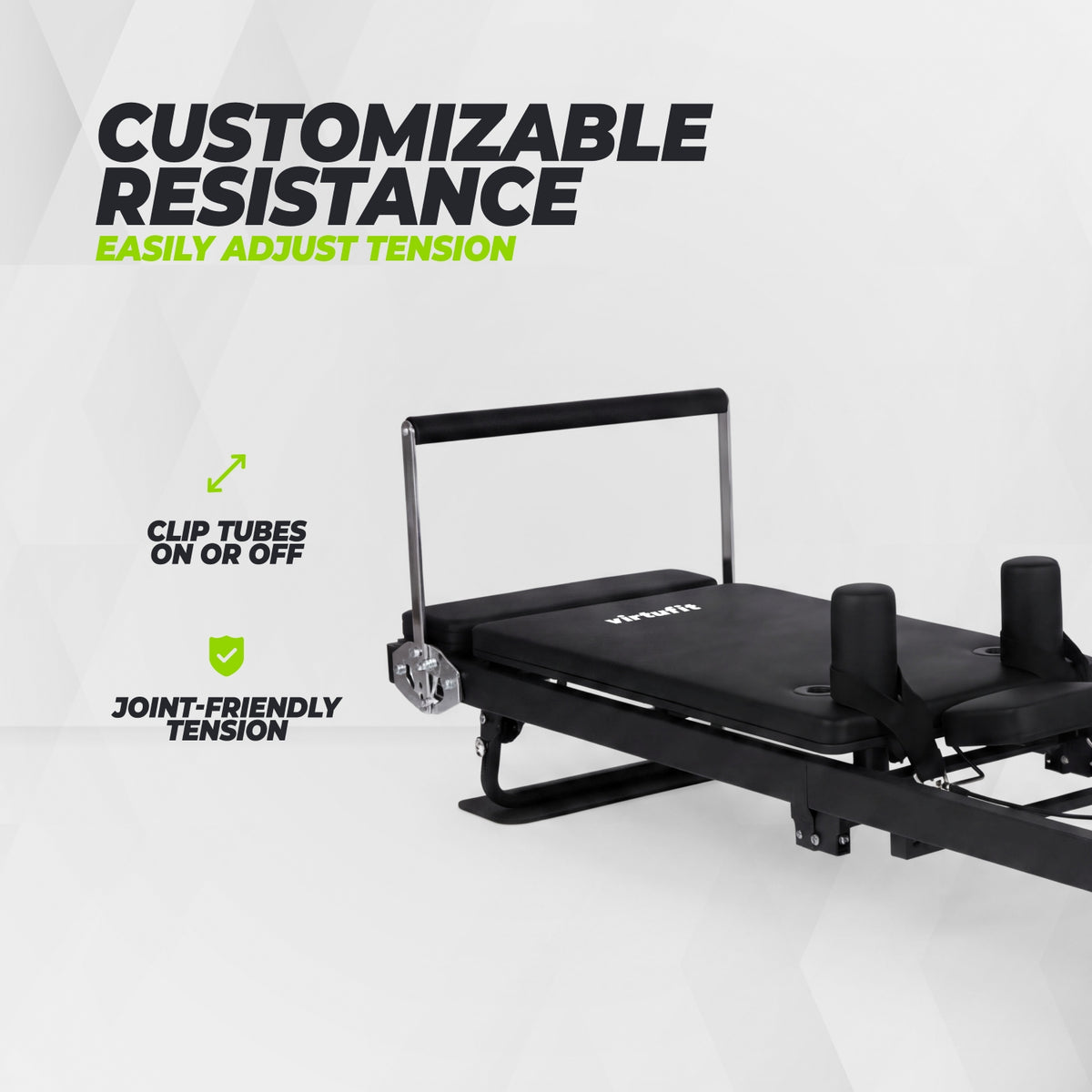 VirtuFit Pilates Reformer - Pliable - Noir