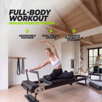 VirtuFit Pilates Reformer - Opvouwbaar - Zwart
