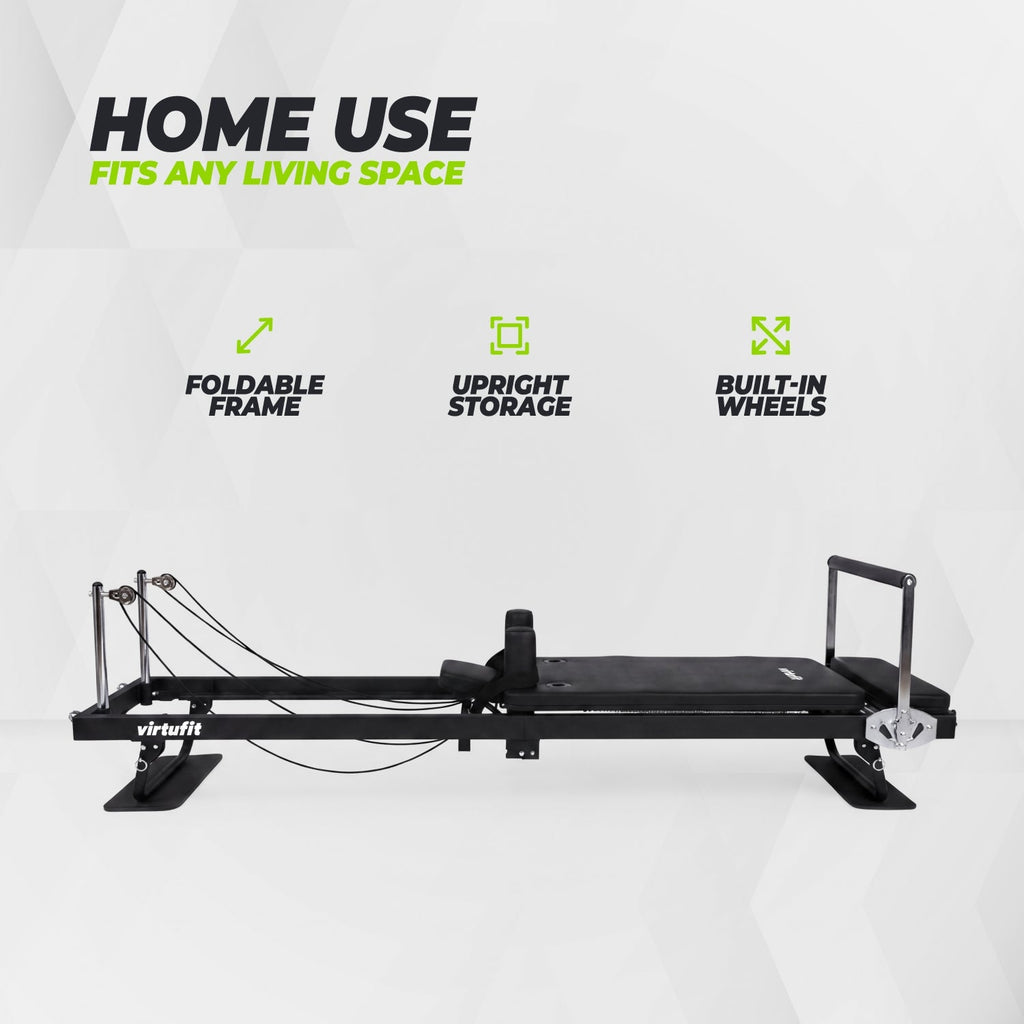 VirtuFit Pilates Reformer - Opvouwbaar - Zwart