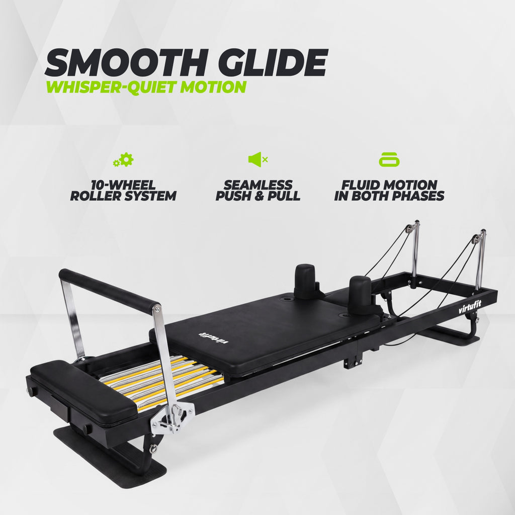 VirtuFit Pilates Reformer - Pliable - Noir