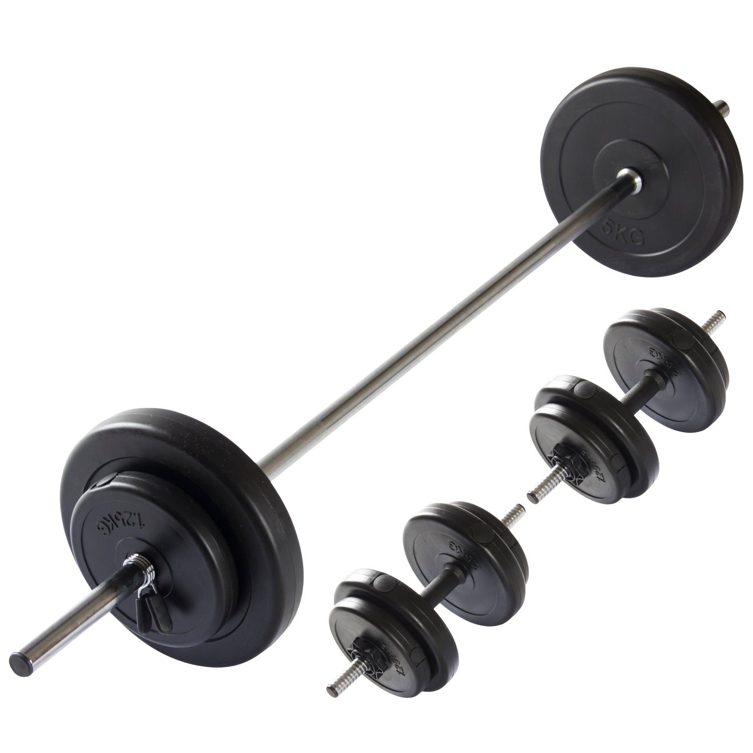 VirtuFit Verstelbare Halterset - Dumbbellset - 30,5 kg - Zwart - Gratis Trainingsvideo's