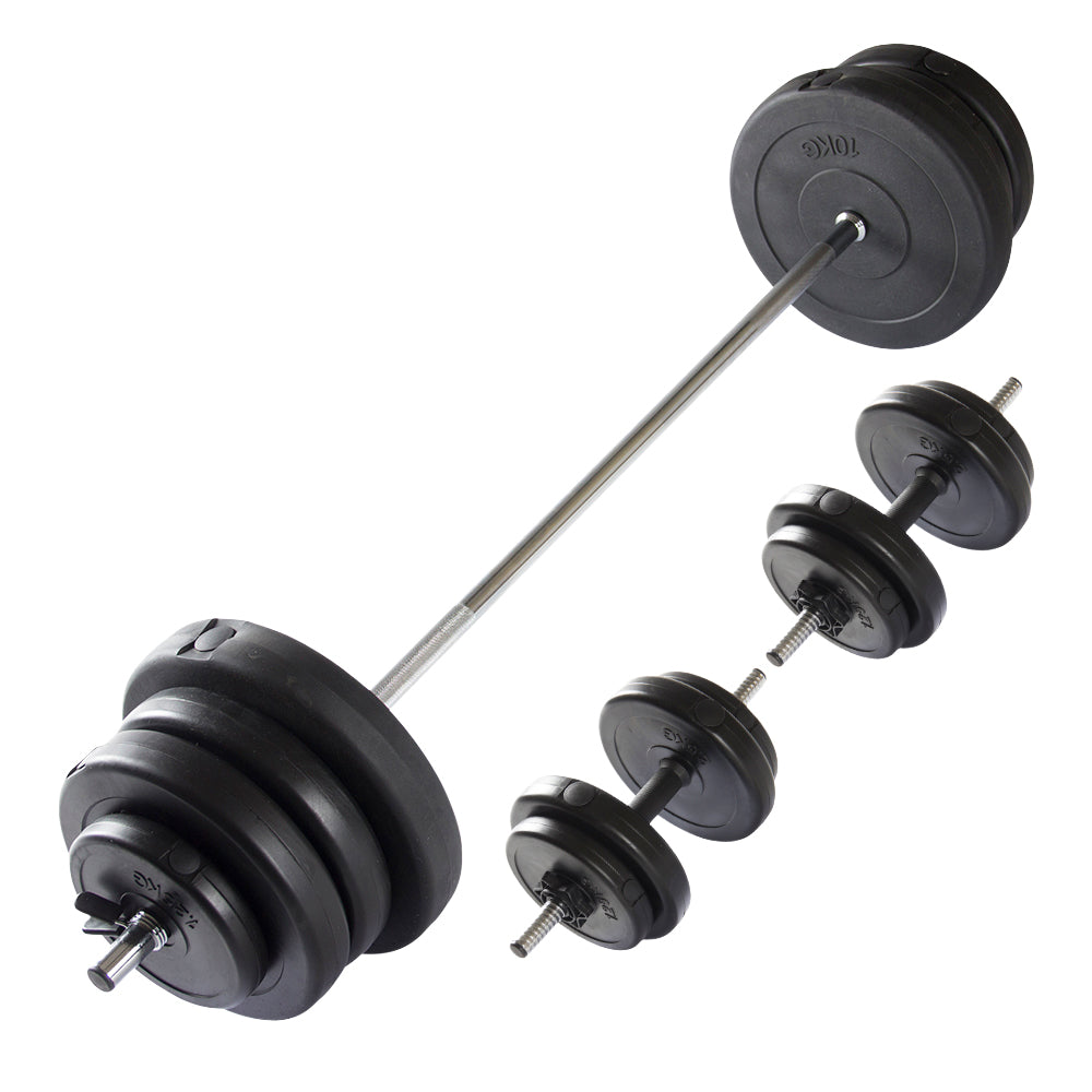 VirtuFit Ensemble d'haltères ajustables - Ensemble d'haltères - 60,5 kg - Noir - Tweedekans