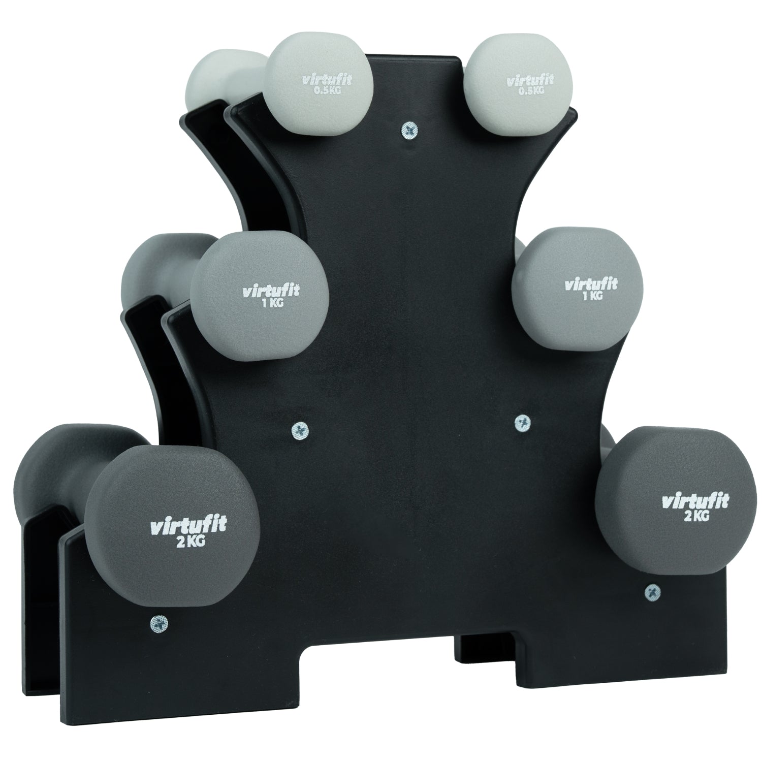 VirtuFit Neopreen Dumbbellset - Halterset - Met Houder
