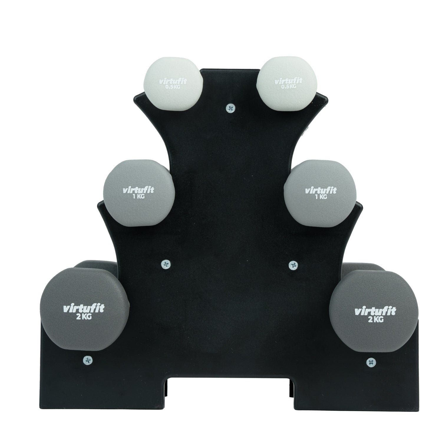 VirtuFit Neopreen Dumbbellset - Halterset - Met Houder