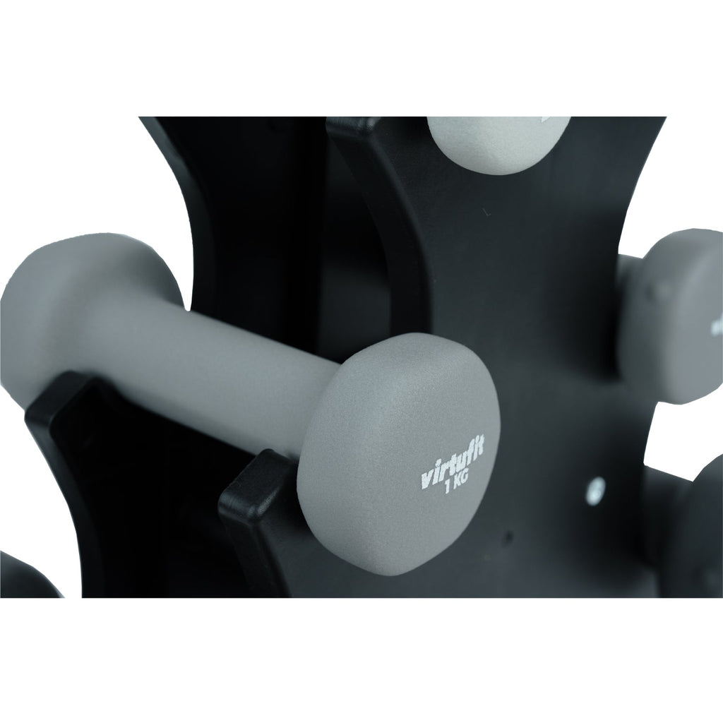 VirtuFit Neopreen Dumbbellset - Halterset - Met Houder