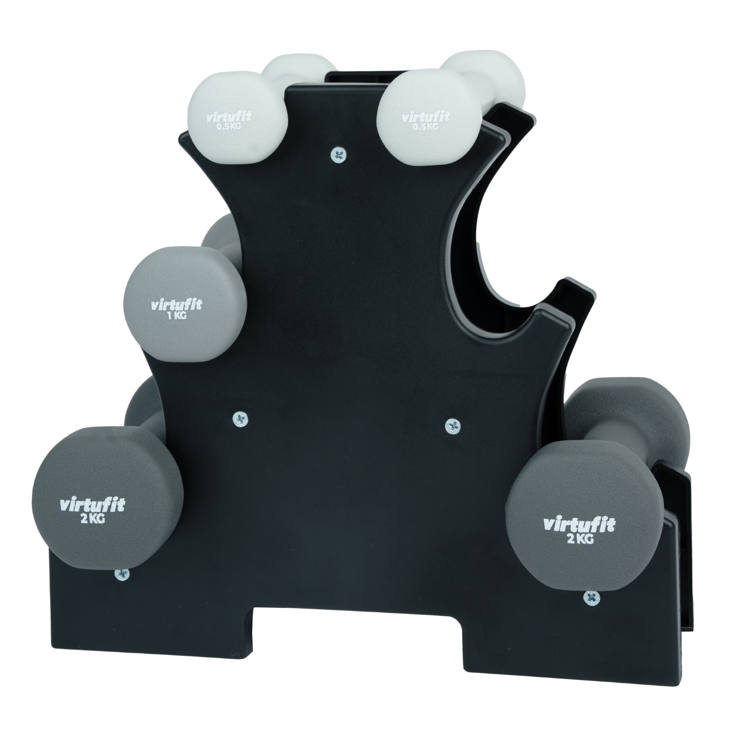 VirtuFit Neopreen Dumbbellset - Halterset - Met Houder
