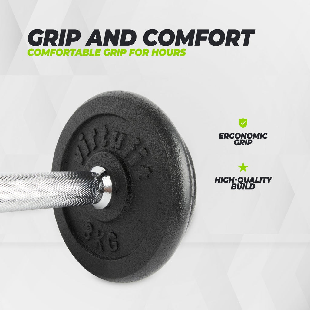 VirtuFit Verstelbare Dumbbellset Pro - Halterset - Gietijzer - 1 x 15 kg - Afbeelding 5