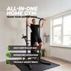 Virtufit Power Tower Deluxe avec banc d'exercice