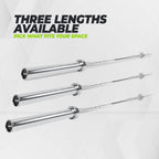 VirtuFit Barre Olympique 220 cm - Chrome - 20 kg
