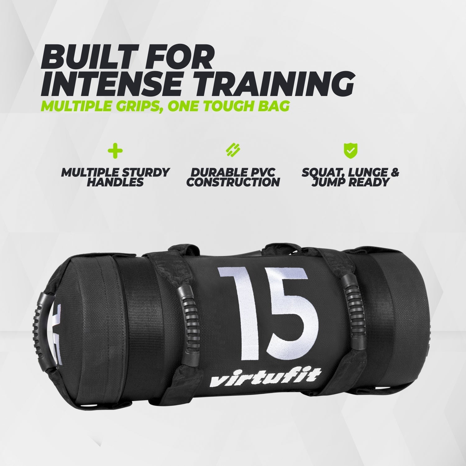 VirtuFit Power Bag - Fitnessbag - 15 kg - In gebruik