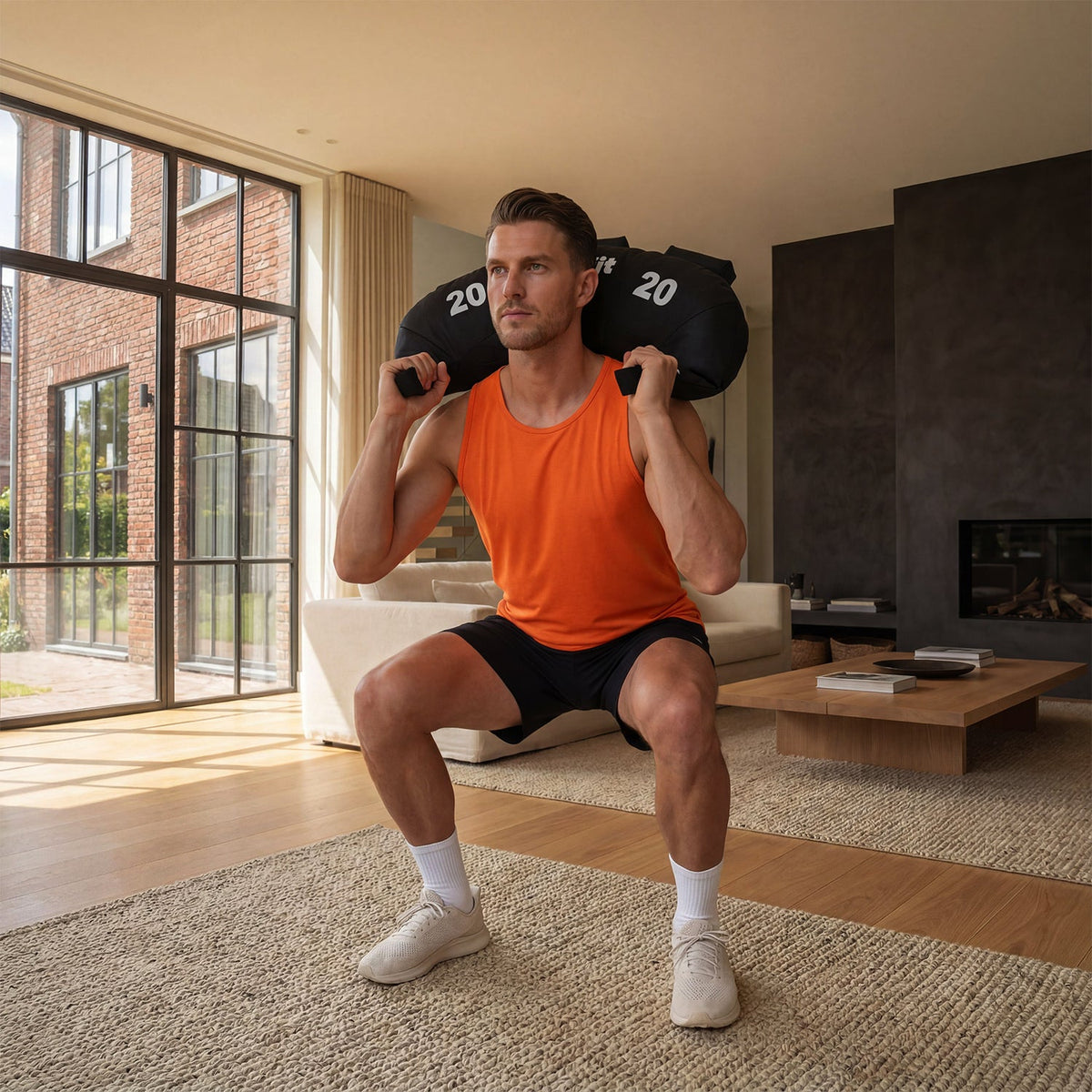 Sac bulgare VirtuFit - Sac de fitness - 20 kg - Tweedekans