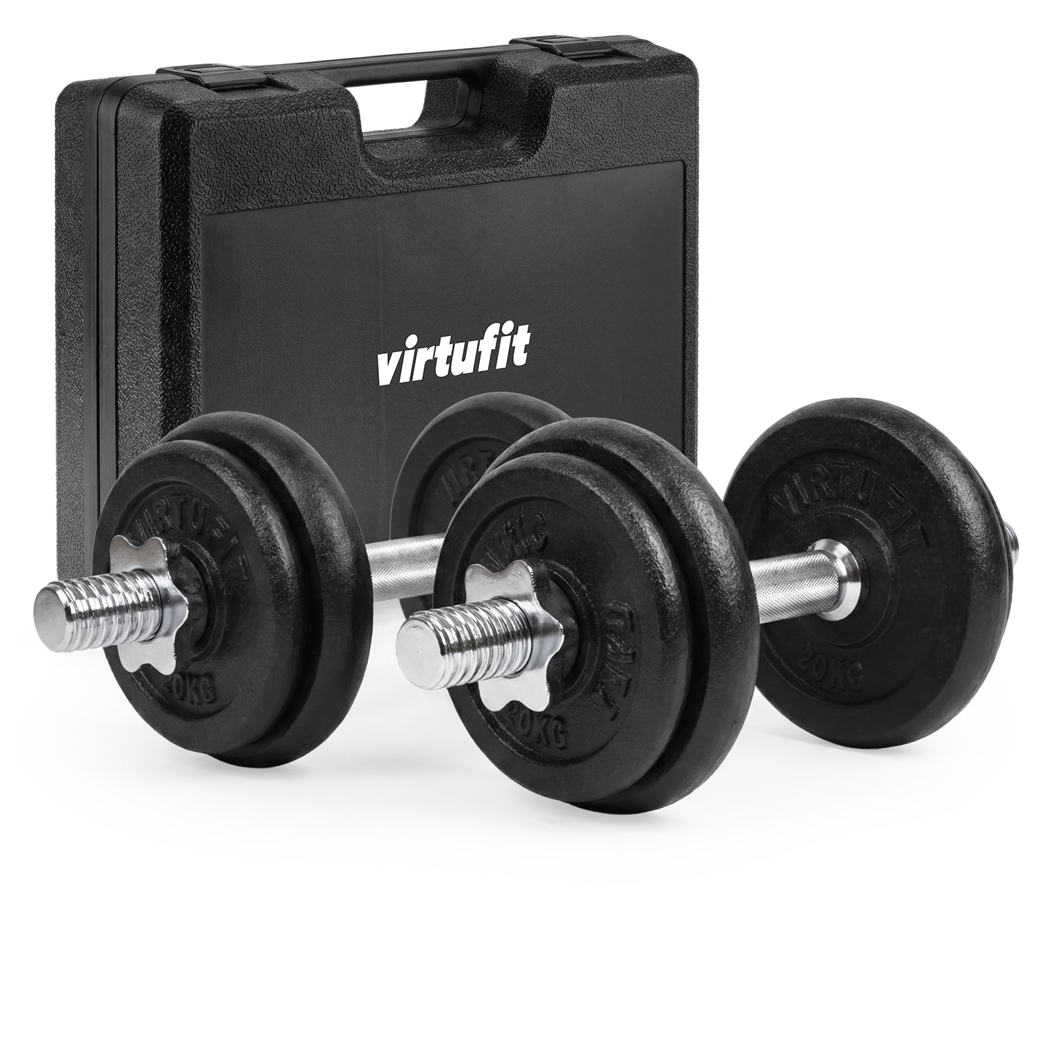 VirtuFit Verstelbare Dumbbellset Pro 20 kg - 2 x 10 kg