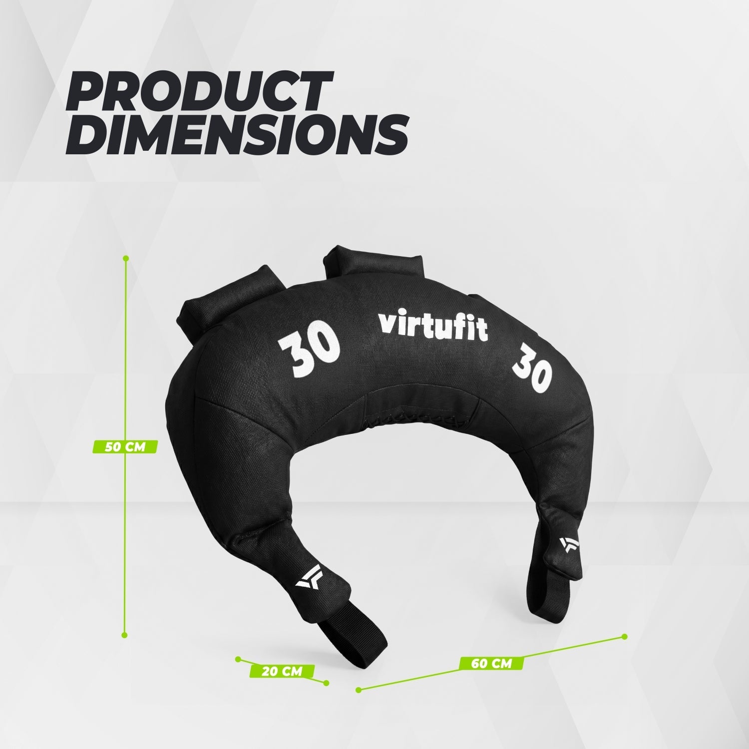 Sac bulgare VirtuFit - Sac de fitness - 30 kg
