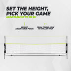 Filet de badminton et de tennis VirtuFit - 510 cm - Comprend un étui de transport.